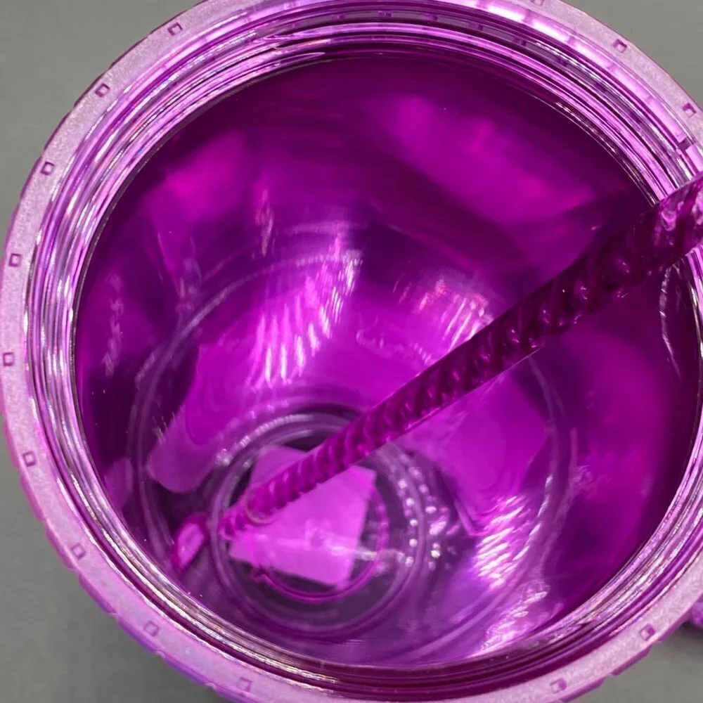 2021 Starbucks Pink/Purple Grid 24oz Cold Tumbler